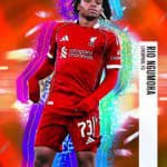 Carte de football Rio Nwguema Topps Finest 2025-26.